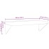 Estante de pared acero inoxidable plateado 100x45x31