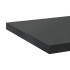 Estantes de pared 2 uds acero inoxidable negro 100x40x3