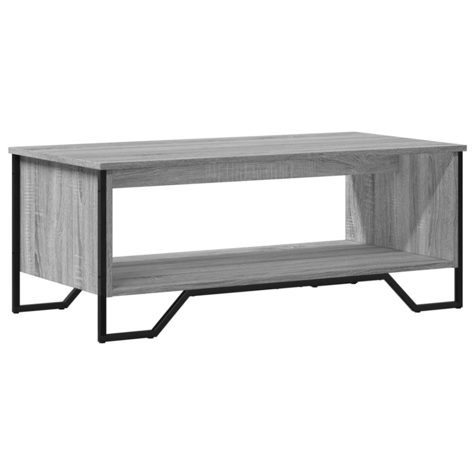 Mesa de centro madera de ingeniería gris Sonoma 100x51x40