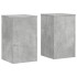 Soportes de plantas 2 uds madera gris hormigón 30x30x50