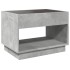Mesa de centro con Infinity LED gris hormigón 70x50x50