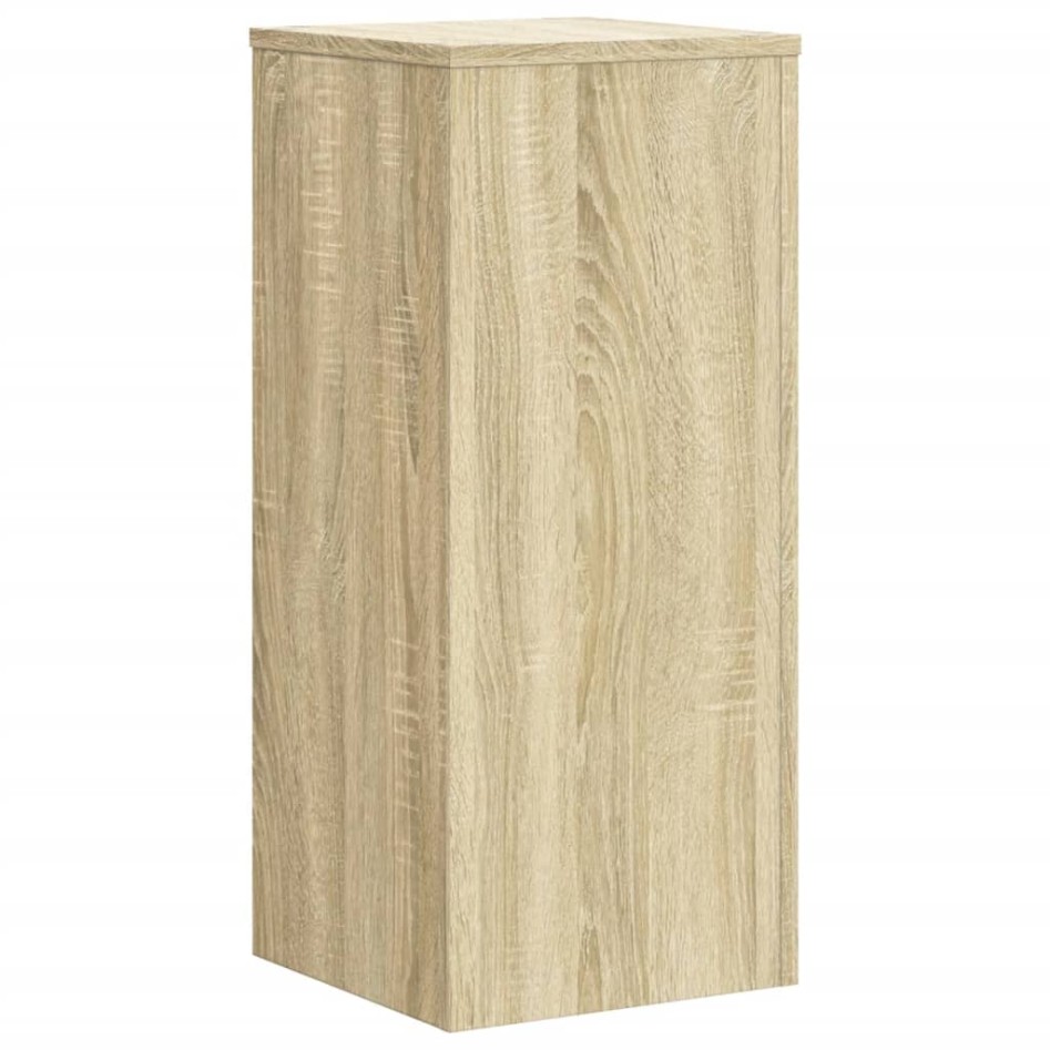 Soportes de plantas 2 uds madera roble Sonoma 30x30x70