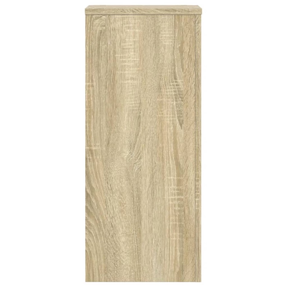 Soportes de plantas 2 uds madera roble Sonoma 30x30x70