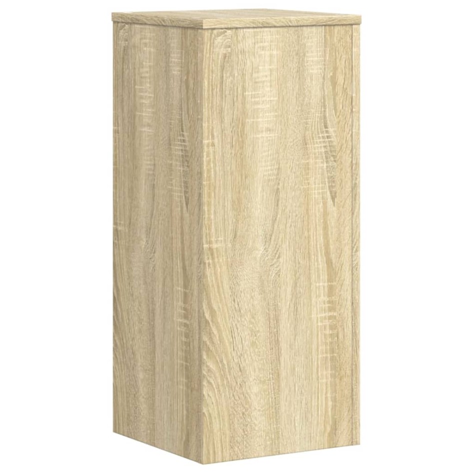 Soportes de plantas 2 uds madera roble Sonoma 30x30x70