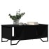 Mesa de centro madera de ingeniería negro 100x51x40