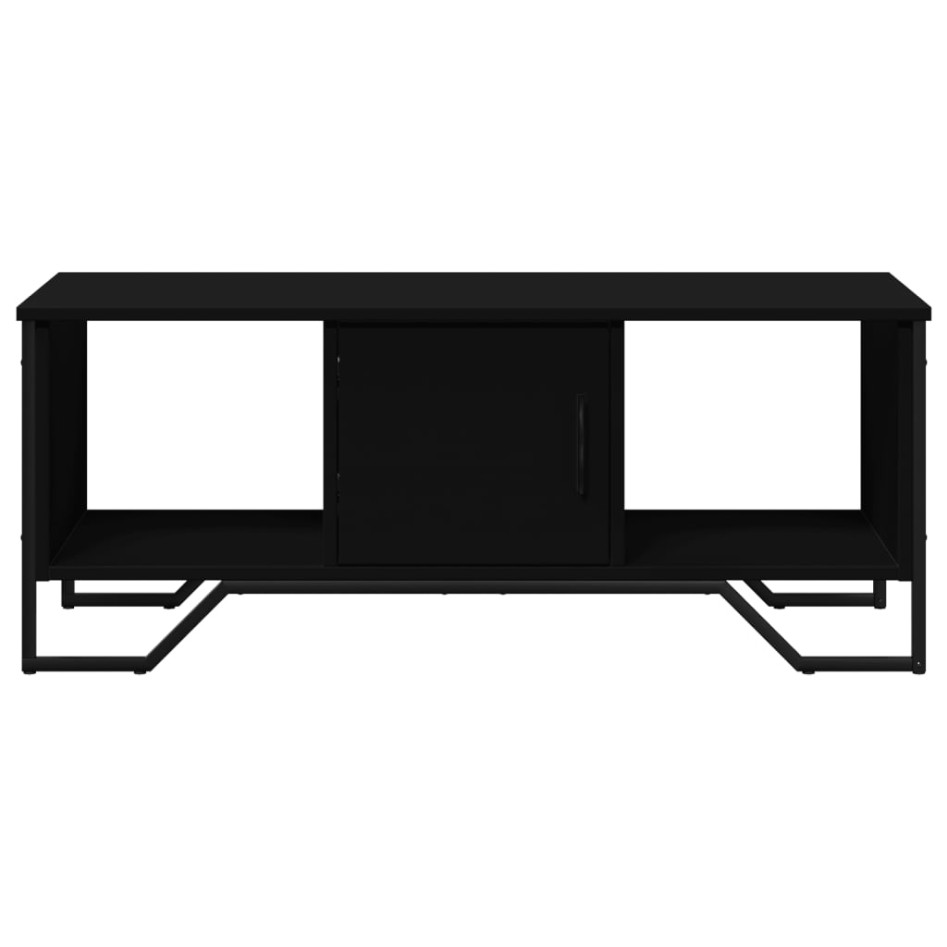 Mesa de centro madera de ingeniería negro 100x51x40