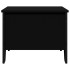 Mesa de centro madera de ingeniería negro 100x51x40