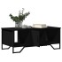 Mesa de centro madera de ingeniería negro 100x51x40