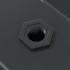 Estantes de pared 2 uds acero inoxidable negro 50x40x3