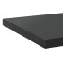 Estantes de pared 2 uds acero inoxidable negro 50x40x3
