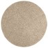 Alfombra ZIZUR aspecto yute interior/exterior beige Ø 120