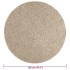Alfombra ZIZUR aspecto yute interior/exterior beige Ø 120