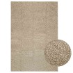 Alfombra ZIZUR aspecto yute interior/exterior beige 140x200 cm