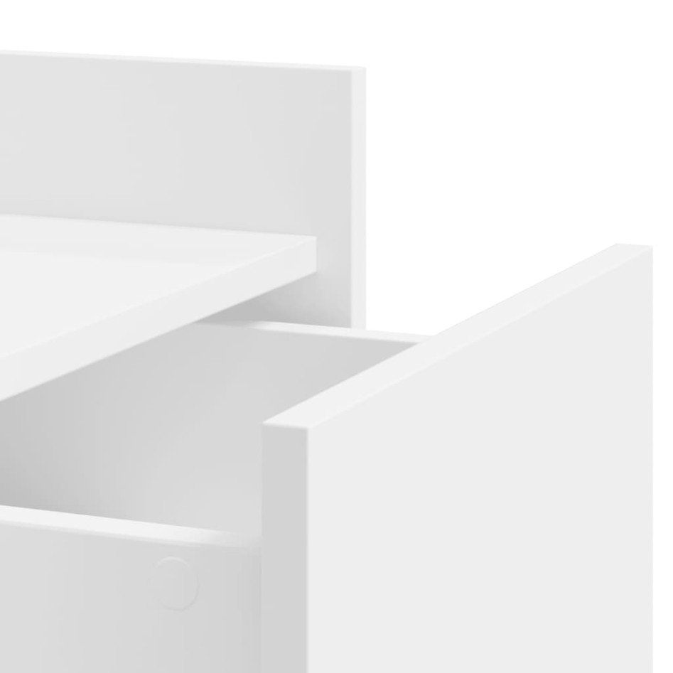 Mesita de noche madera de ingeniería blanco 45x50x65