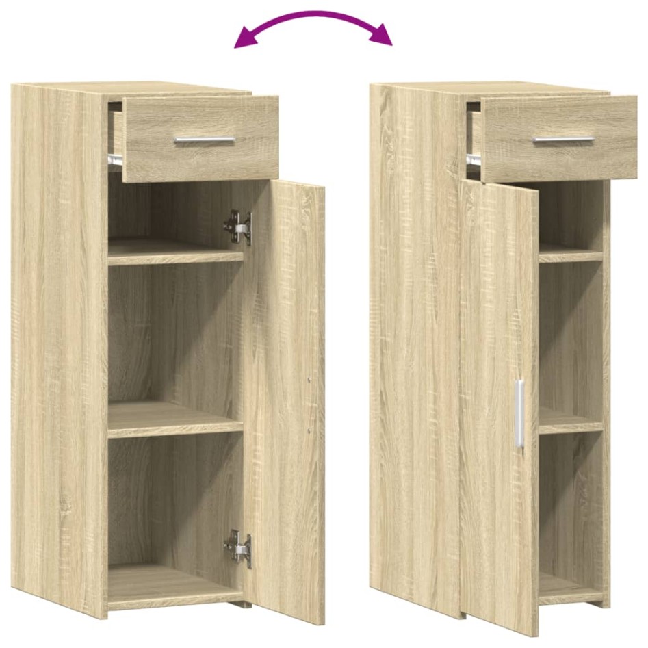 Aparador madera de ingeniería roble Sonoma 30x42,5x93