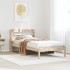 Estructura de cama sin colchón madera maciza pino 75x190