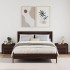 Mesitas de noche de pared 2 uds color marrón roble 45x30x35