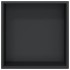 Hornacina ducha acero inoxidable negro mate 32x32x9