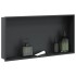 Hornacina ducha acero inoxidable negro mate 62x32x9