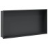 Hornacina ducha acero inoxidable negro mate 62x32x9