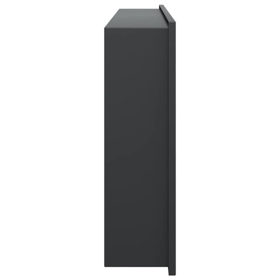 Hornacina ducha acero inoxidable negro mate 62x32x9