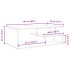 Mesa de centro madera de ingeniería roble ahumado 102x55x35