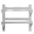 Estante de pared acero inoxidable plateado 50x30x48