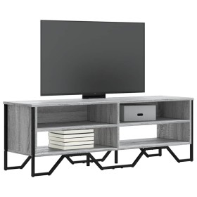 Mueble de TV madera de ingeniería gris sonoma 122x34x41