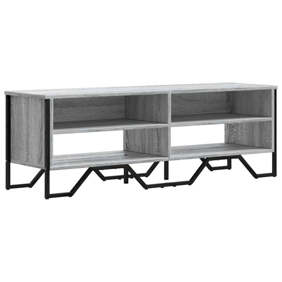 Mueble de TV madera de ingeniería gris sonoma 122x34x41