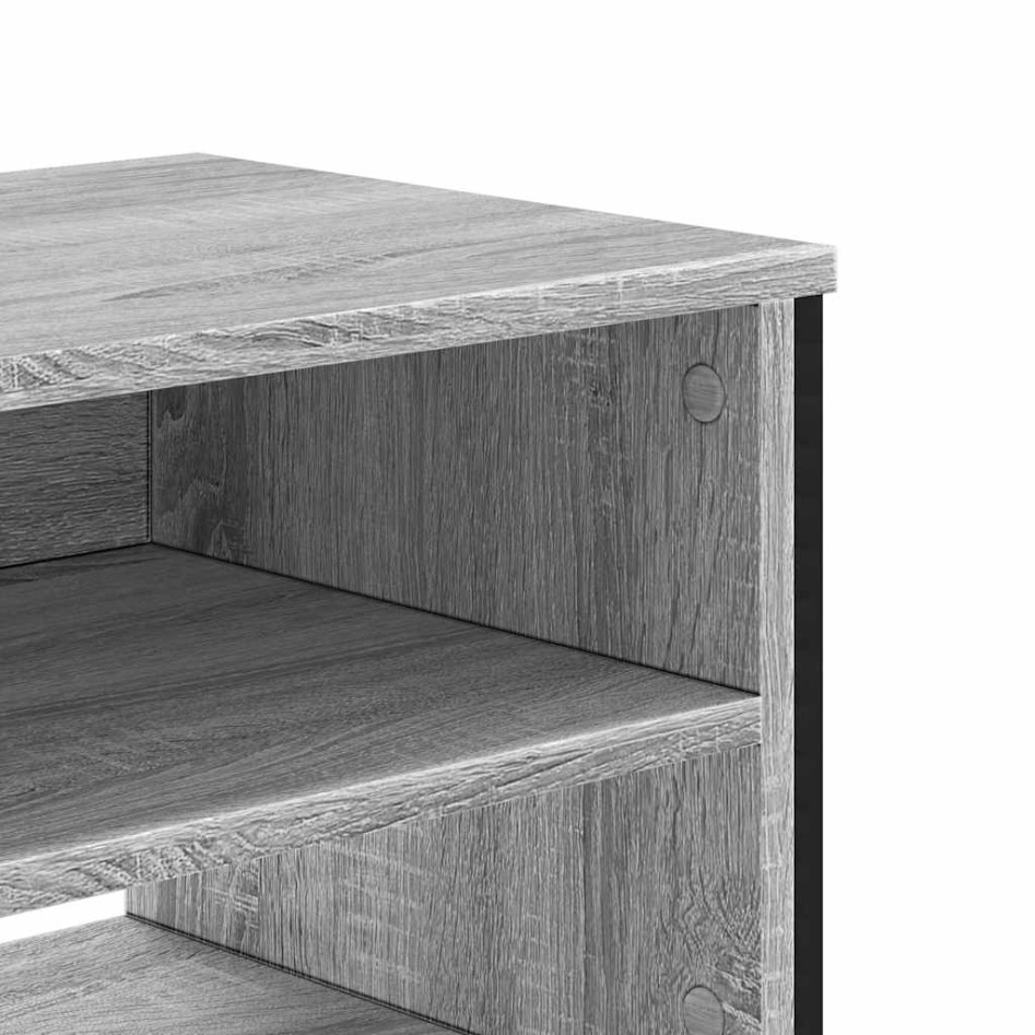 Mueble de TV madera de ingeniería gris sonoma 122x34x41