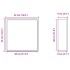 Hornacina ducha acero inoxidable plateado cepillado 32x32x9