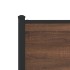 Estructura de cama sin colchón metal marrón roble 80x200