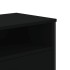 Mueble de TV madera de ingeniería negro 122x34x41