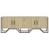 Mueble de TV madera de ingeniería roble Sonoma 122x34x41