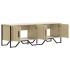 Mueble de TV madera de ingeniería roble Sonoma 122x34x41