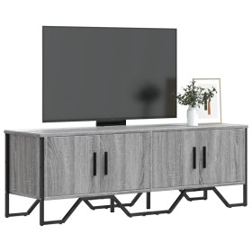 Mueble de TV madera de ingeniería gris sonoma 122x34x41