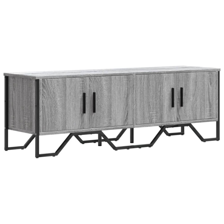 Mueble de TV madera de ingeniería gris sonoma 122x34x41