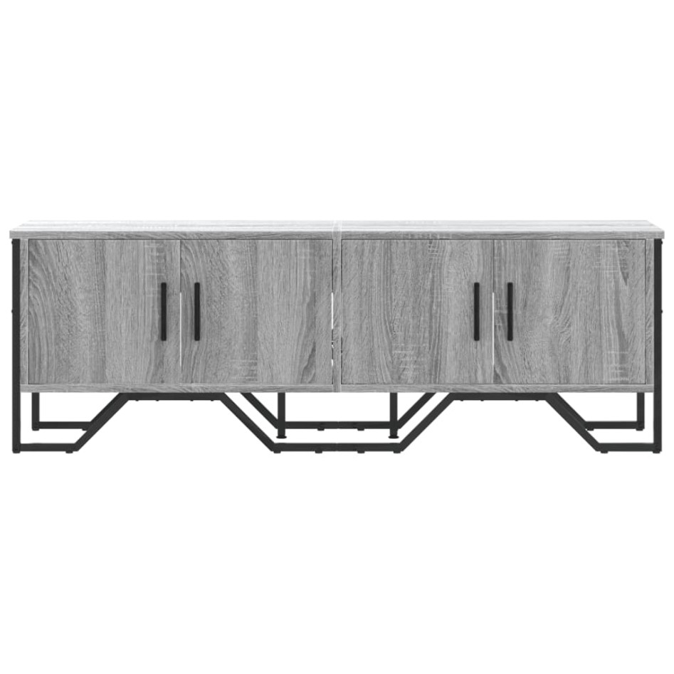 Mueble de TV madera de ingeniería gris sonoma 122x34x41