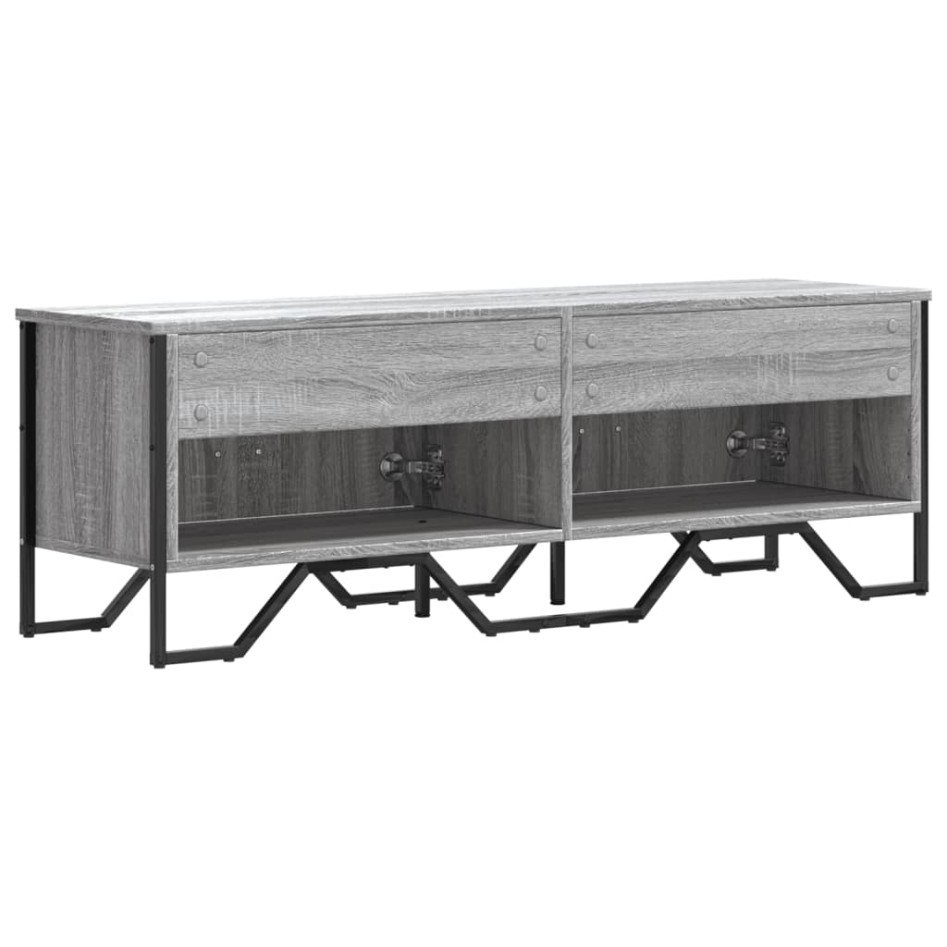 Mueble de TV madera de ingeniería gris sonoma 122x34x41