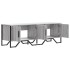 Mueble de TV madera de ingeniería gris sonoma 122x34x41