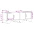 Mueble de TV madera de ingeniería gris sonoma 122x34x41