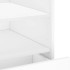 Mesita de noche madera de ingeniería blanco 45x50x50