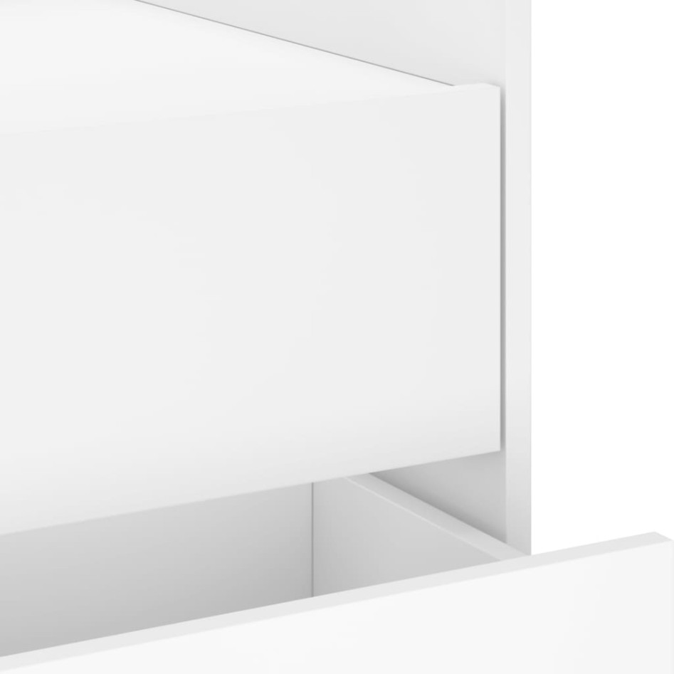 Mesita de noche madera de ingeniería blanco 45x50x50