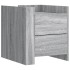 Mesita de noche madera de ingeniería gris Sonoma 45x50x50