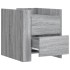 Mesita de noche madera de ingeniería gris Sonoma 45x50x50