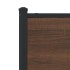 Estructura de cama sin colchón metal marrón roble 90x190