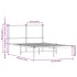 Estructura de cama sin colchón metal marrón roble 120x190