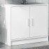 Armario para lavabo madera de ingeniería blanco 63x29x55