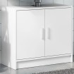 Armario para lavabo madera de ingeniería blanco 63x29x55 cm