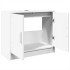 Armario para lavabo madera de ingeniería blanco 63x29x55